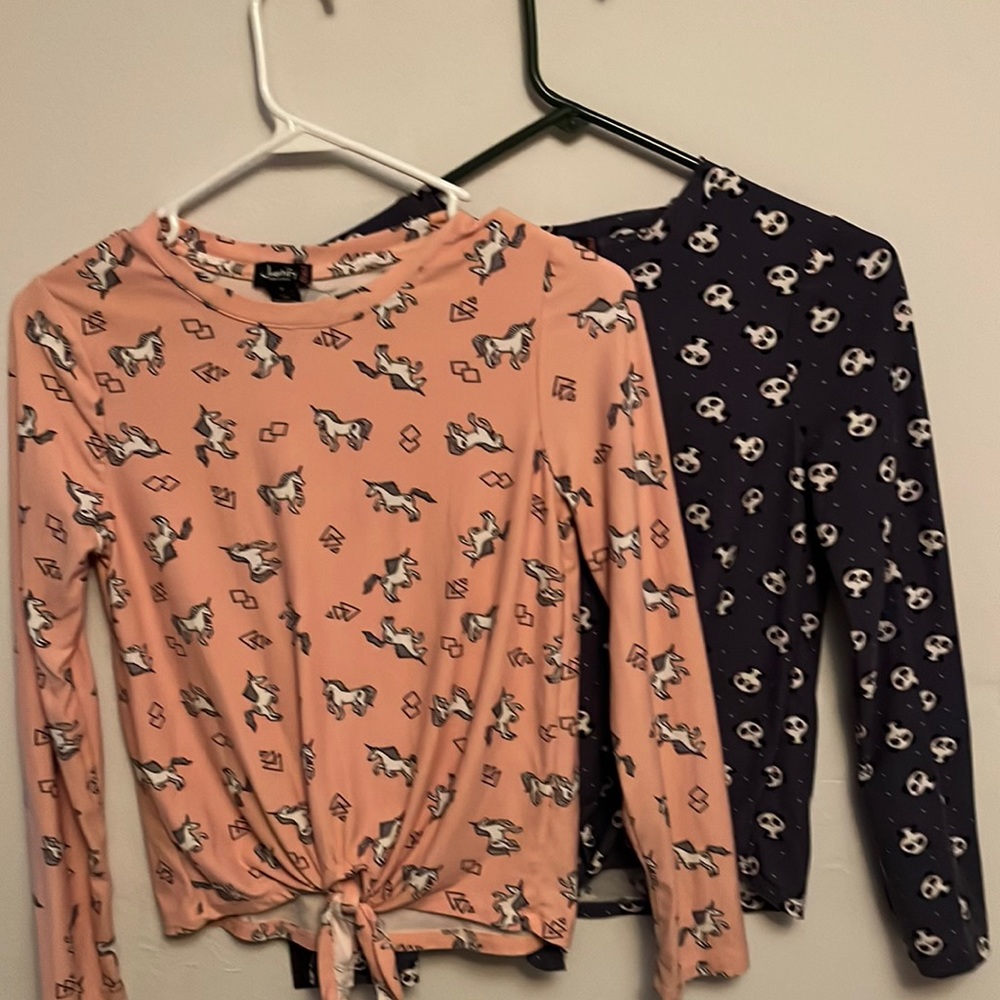 2 for 10 🐼 & 🦄 long sleeve shirts!